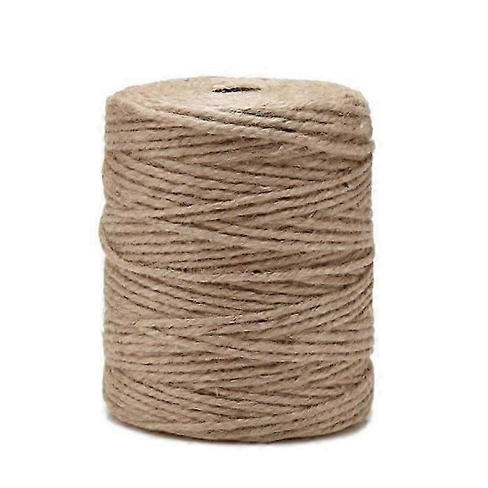 Brown Natural Jute Twine Spool - 2mm x 400m for Gardening, DIY Projects & Manual Activities - Eco-Friendly Crafting Material