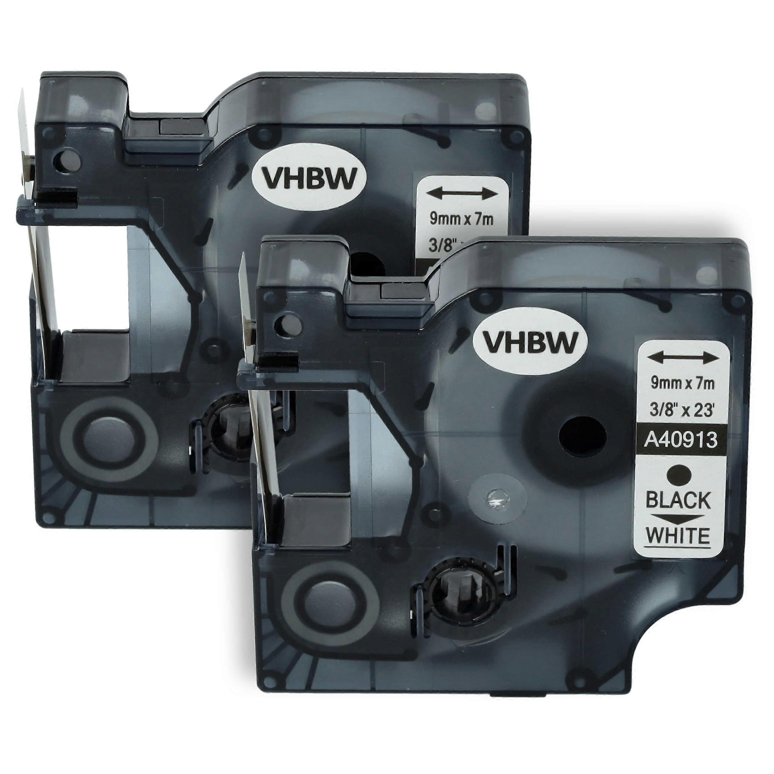 Variation Ink Cassette Tape 9 mm for Dymo Label Maker 2000, 3500, 4500, 5000, 5500, DYMO D1 40913. Ref: 9011