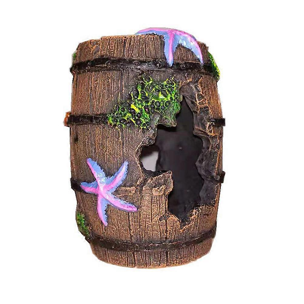 Compact Aquarium Ornament Broken Style Decoration for Underwater Landscape Enthusiasts, Non Deforming & Durable Resin Accessory for Fish Tanks