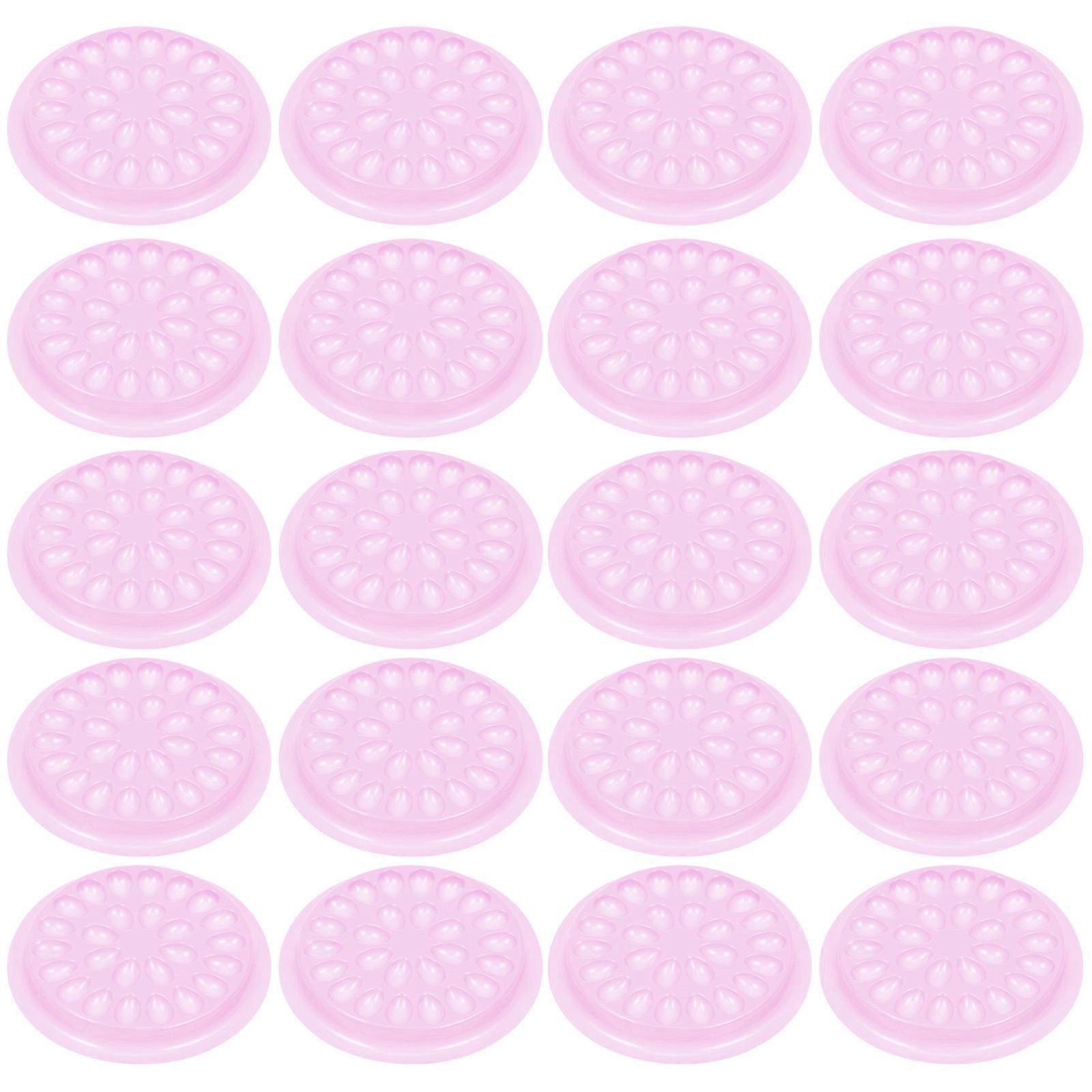 Grafting Eyelash Tool Eyelash Grafting Plates Eyelash Extension Tools Pink 4.5X4.5X0.4CM Grafting Aid 100Pack