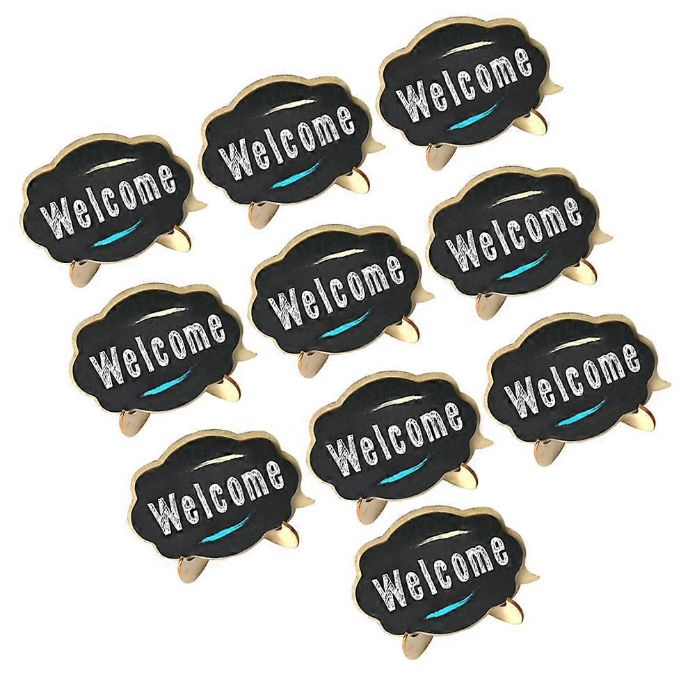20PCS Small Blackboard Decoration Home Decoration Wedding Party Desktop Display Message Board (10x7.5 Double Layer Cloud)