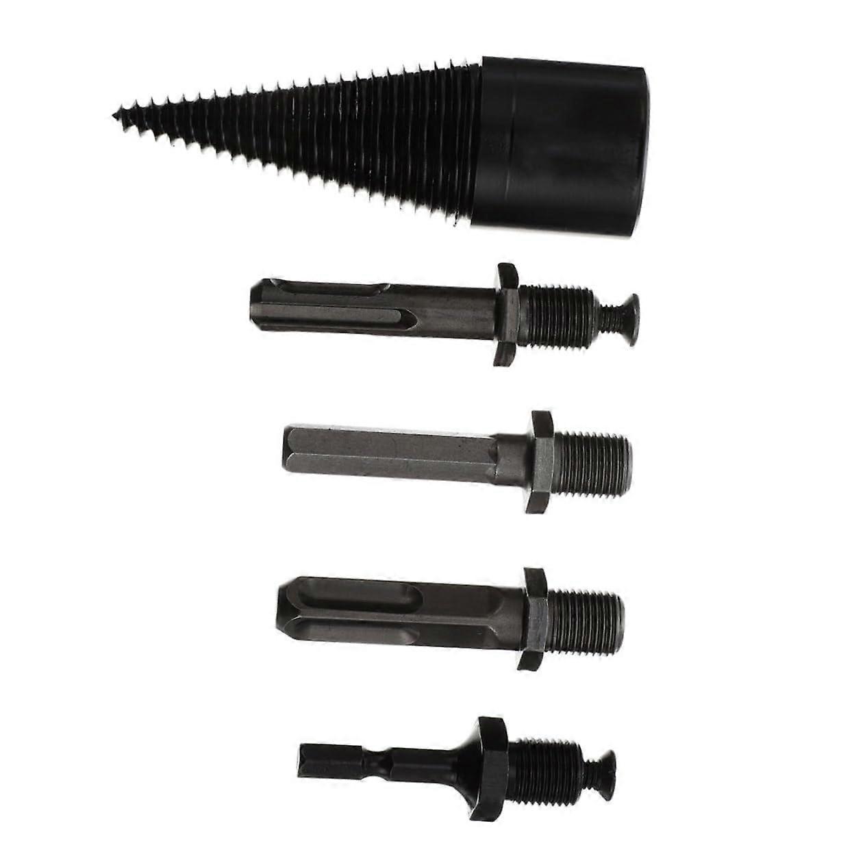 1PC Partial Wood Splitter Drill Bit for Quality Splitting Cone with Various Handles