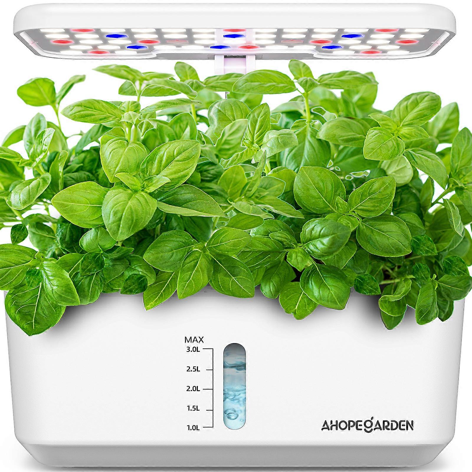 Indoor Garden Hydroponic Growing System HSXA1 Intelligent Planter For Families With Simplified Control Panel And 2 Lighting Modes 1Set White