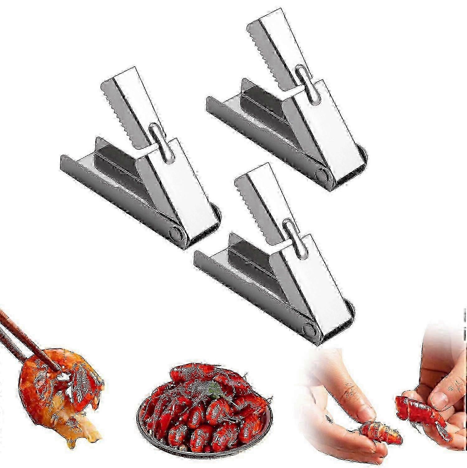 Stainless Steel Crawfish Peeler Tool - Seafood Shell Remover for Lobster & Shrimp, Easy Grip Kitchen Gadget