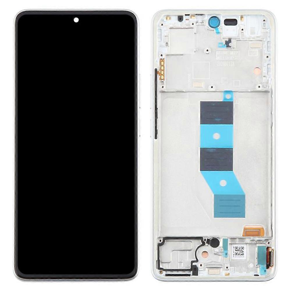 For Xiaomi Redmi Note 14 5G OEM Grade S OLED Screen and Digitizer Assembly + Frame (Without Logo) - Silver