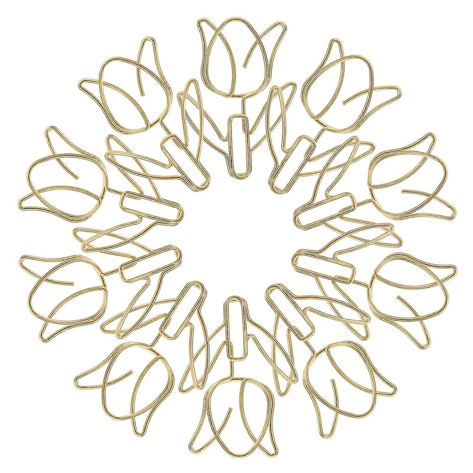 Journal Clips Flower Design Material Marking Pages Professionals 20Pcs