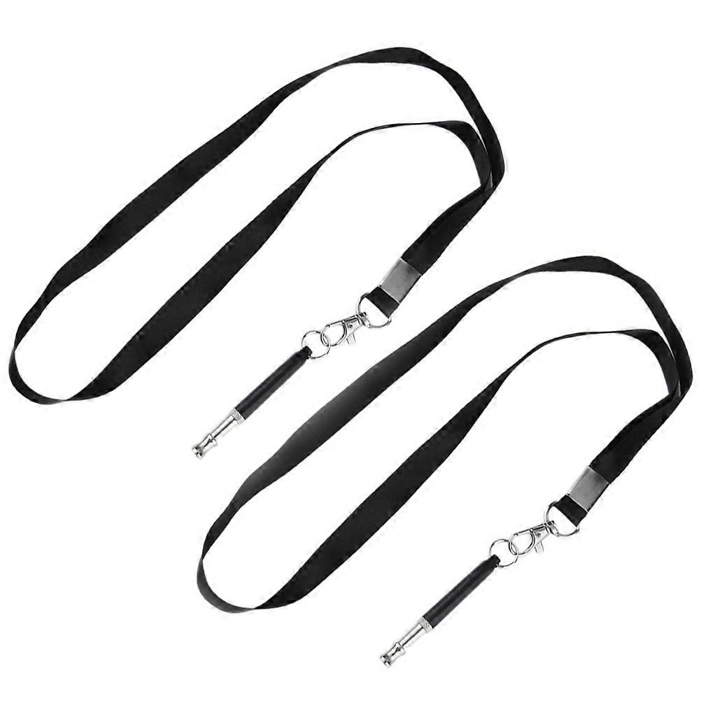 Pet Dog Training Whistle Bark Control Device Metal Round Shape Exploration 2Pcs