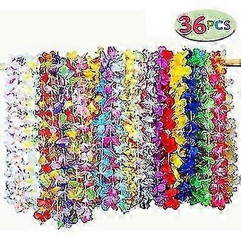 36pcs Τροπικές χαβανέζικες μπομπονιέρες luau λουλούδι Lei κόμμα μπομπονιέρες, μπομπονιέρες πάρτι γενεθλίων, παραλία θεματικό πάρτι διακοσμήσεις