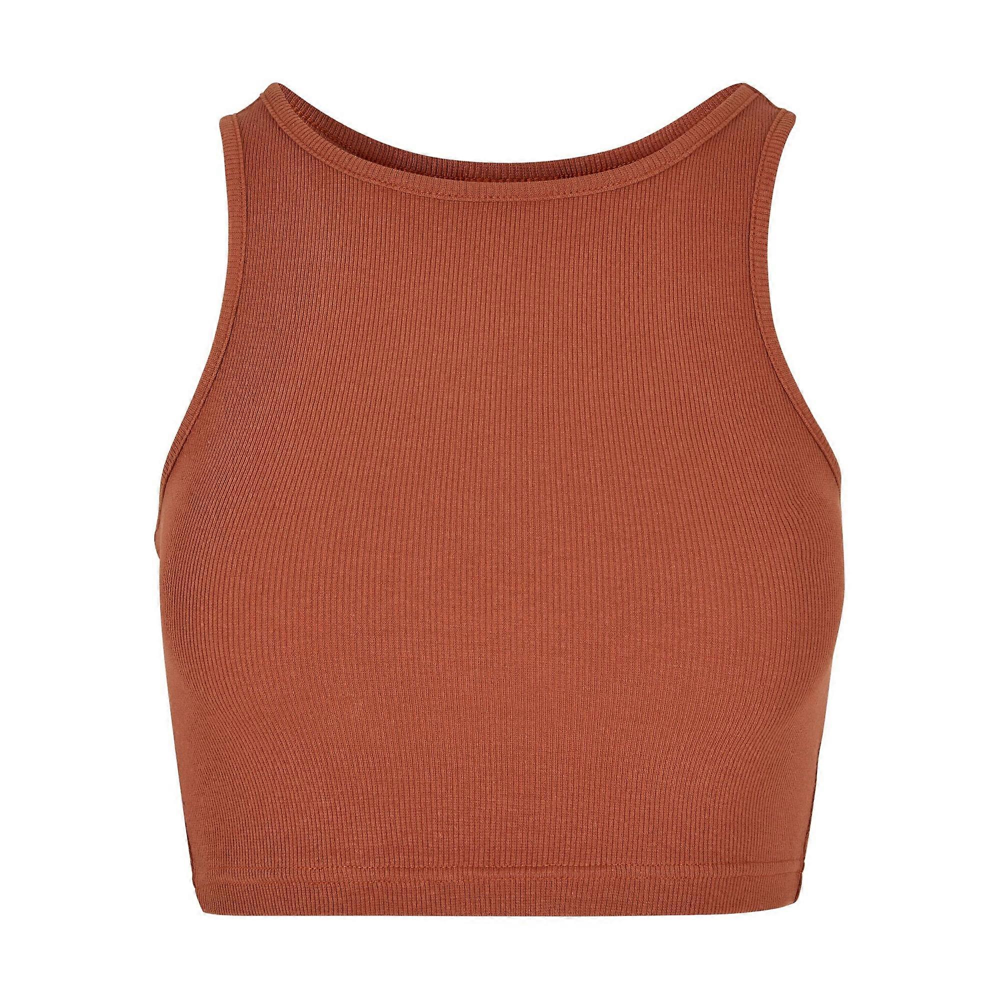 Urban Classics Geribbelde crop top voor dames/dames