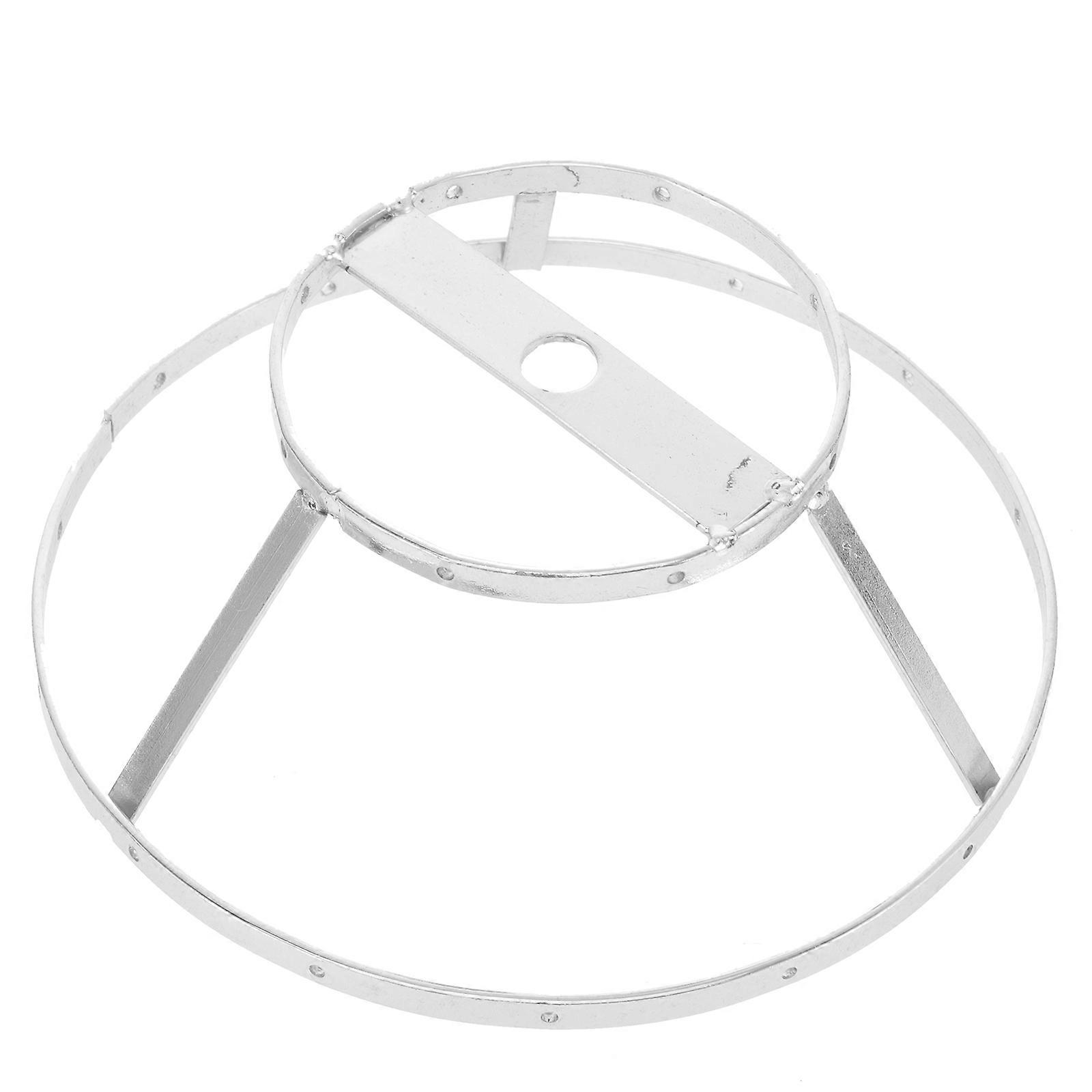 Silver Metal Lampshade Frame for DIY Lamp Shade Guard Sturdy and Wear Resistant 6.5 Inches