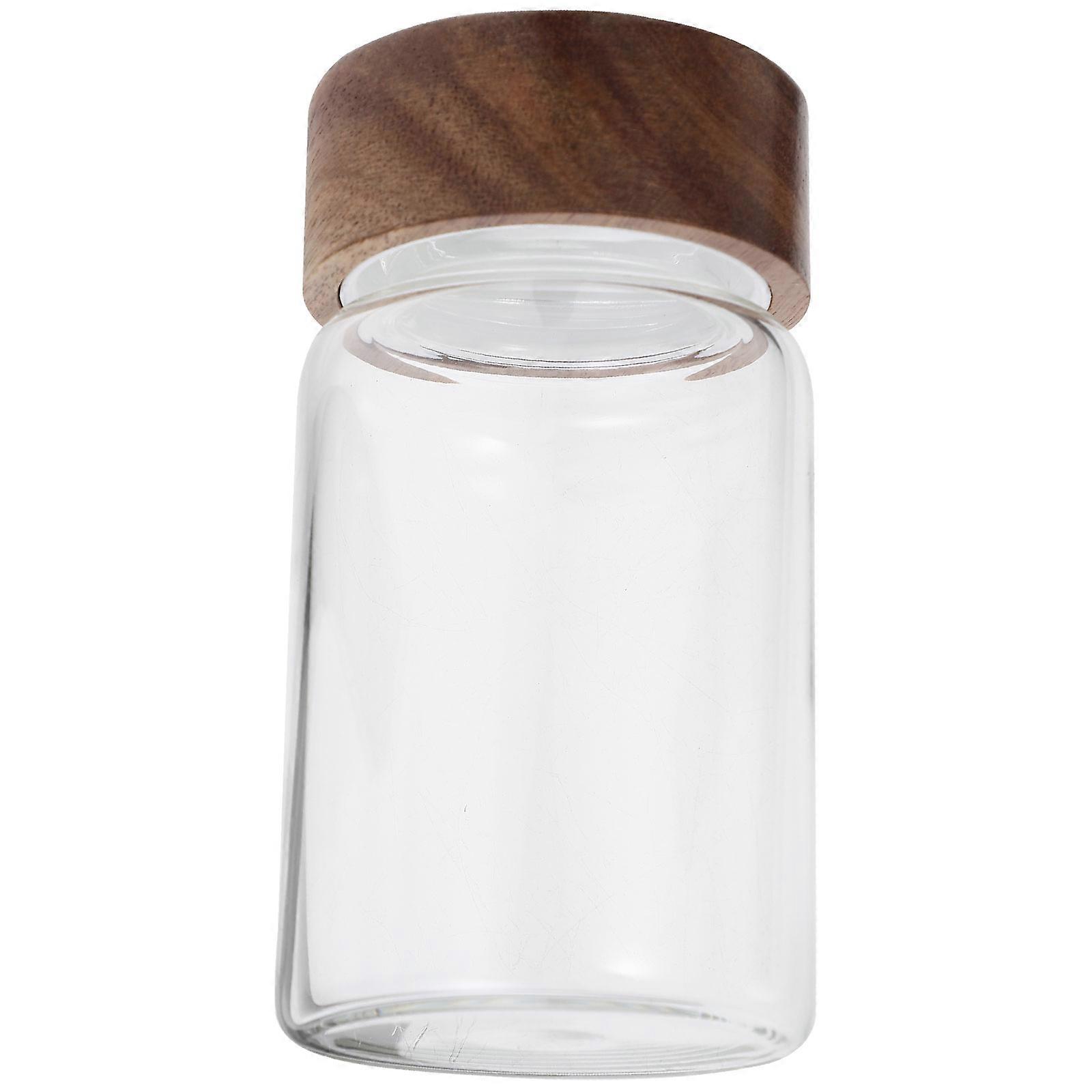 Glass Food Storage Jar with Airtight Lid for Home Use Multi Clear Glass Canister Sleek Design 7.8