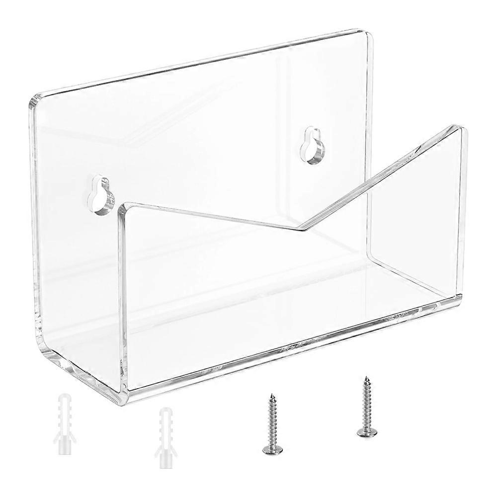 Transparent Mail Holder Rectangular Shape Acrylic Material Home Office Use 1Set
