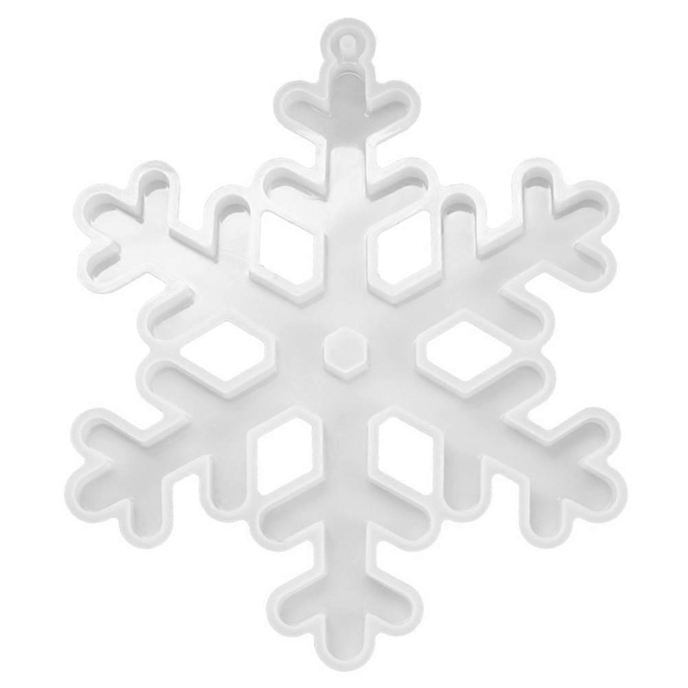 Silicone Snowflake Pendant Mold for DIY Craft Projects White Lightweight and Portable 1pc