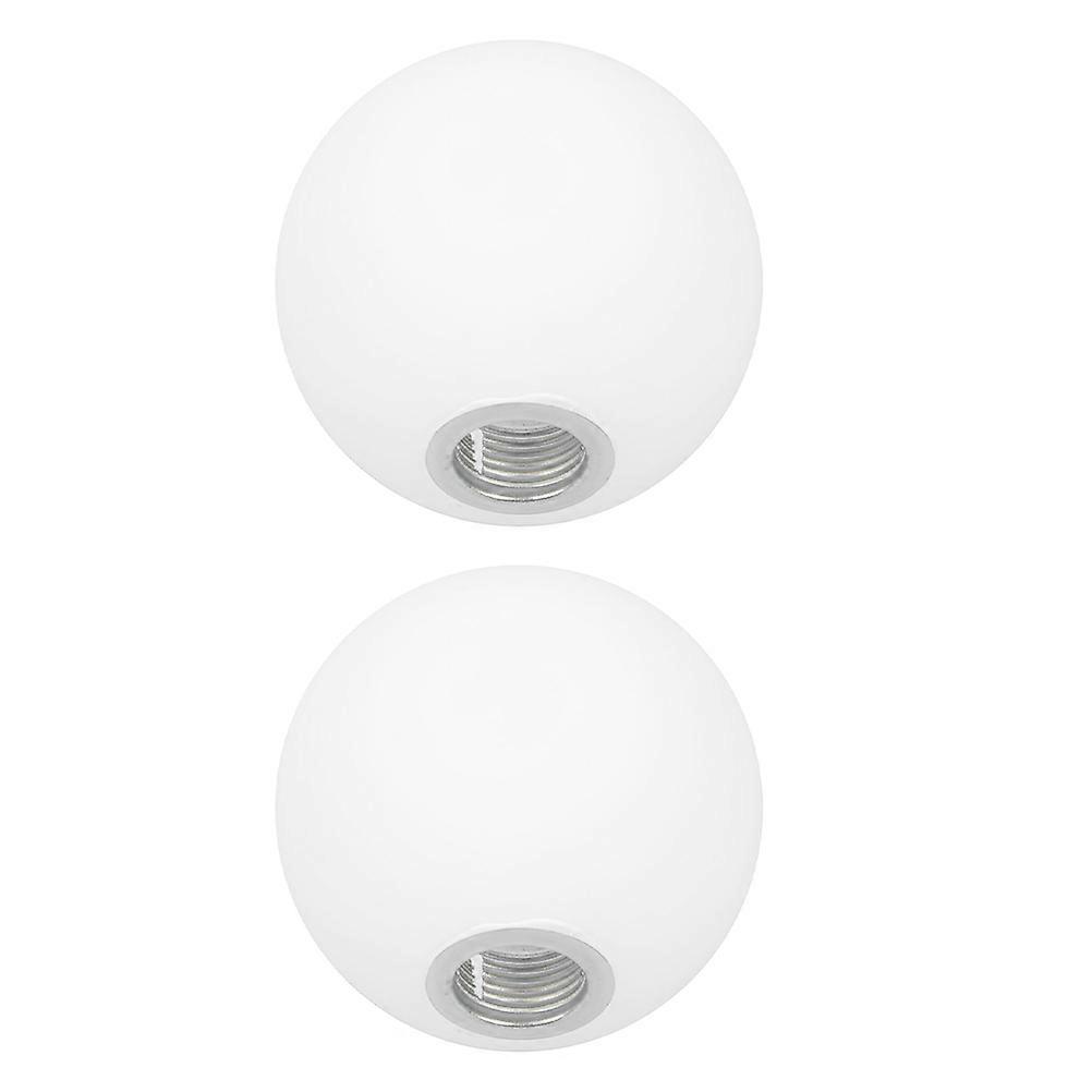 Frosted Glass Lamp Shade for Home Use Warm and Stylish White Ball Lampshade 2 Pieces