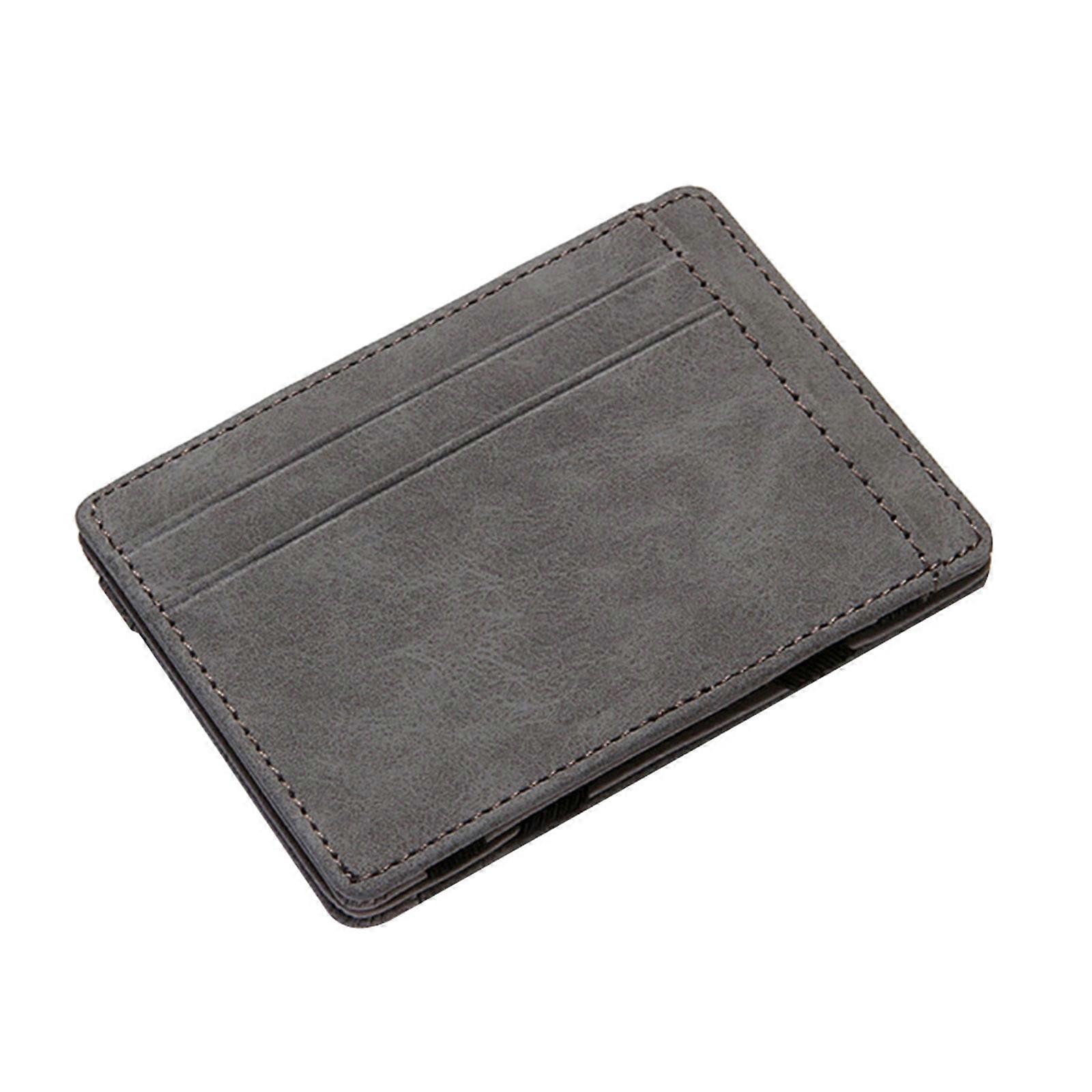 Grey PU Wallet for Storage Use Creative Coin Purse with Durable Soft Touch 4 Inch
