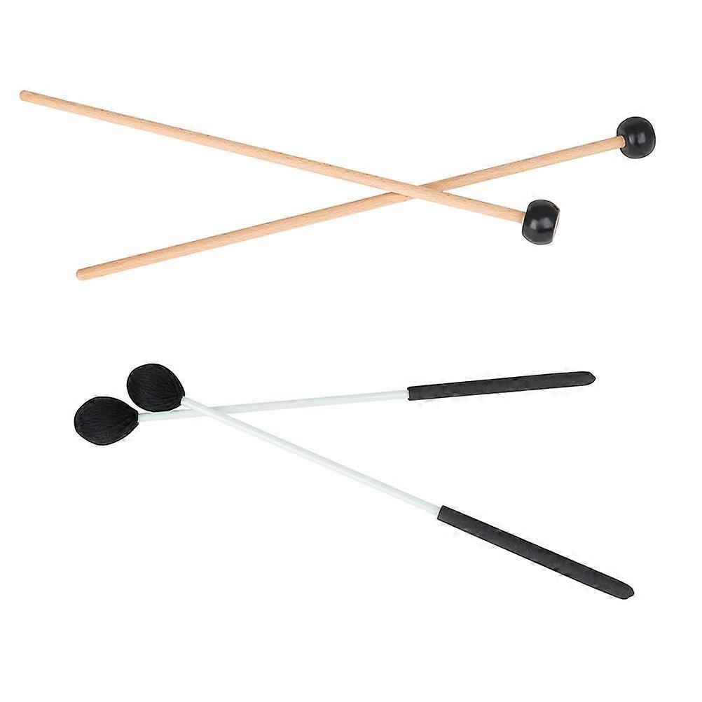 Marimba Sticks Mallets Percussion Mallets For Practice Sessions Professionals Rubber Woolen Yarn 4Set