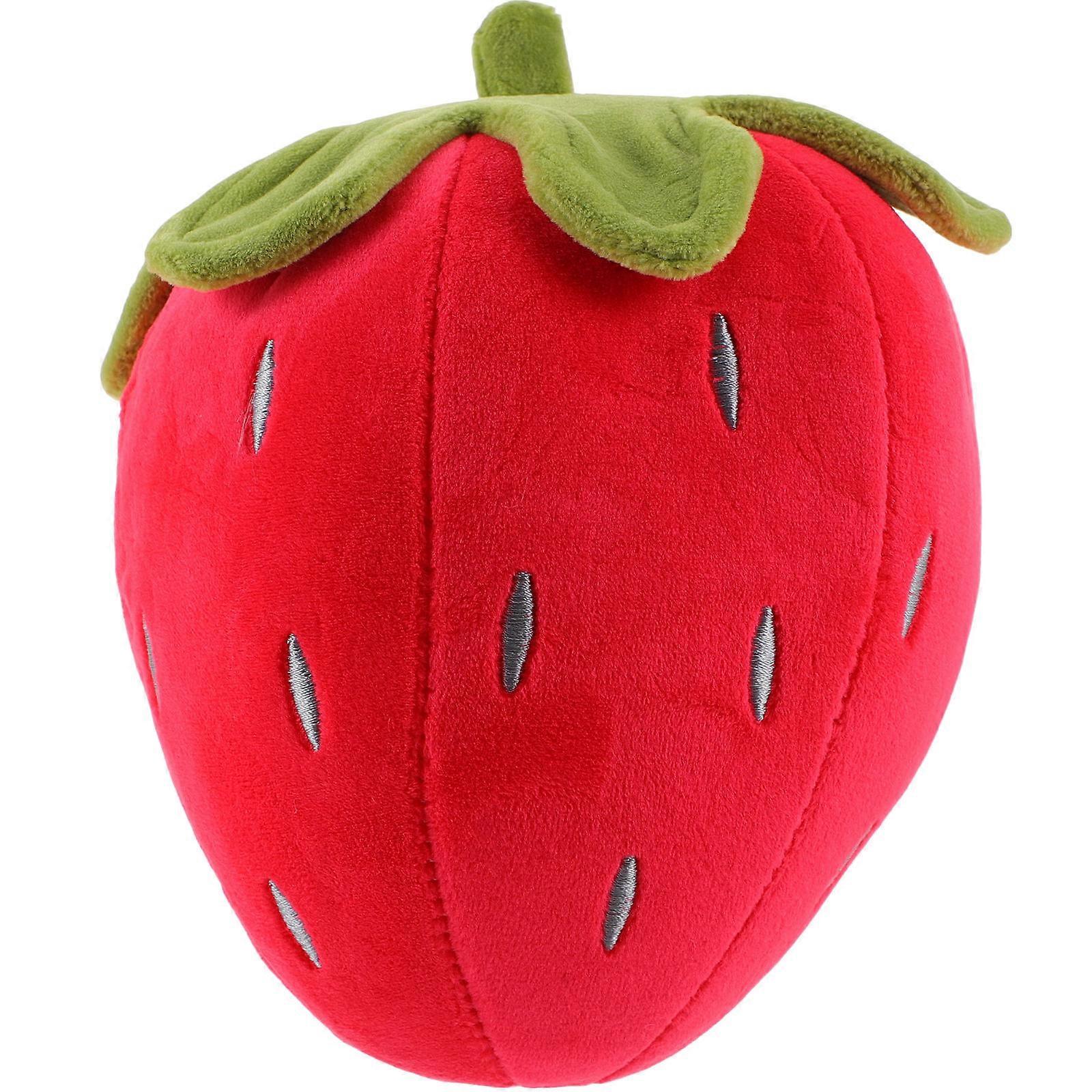 Soft Strawberry Plush Throw Pillow for Creative Sofa Decoration, Cute Red Cushion Ideal for Home and Party Atmosphere