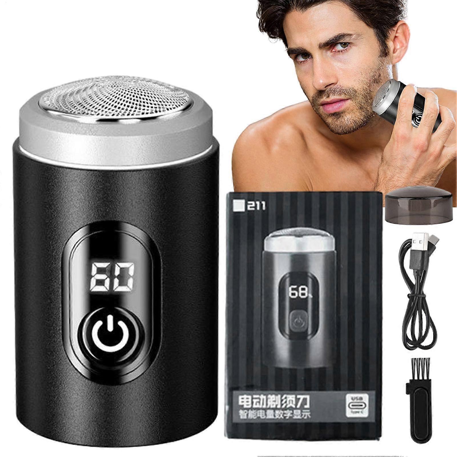 Portable Electric Shaver B: 211-1 Model, Compact Razor for Travel, Camping, Business Trips, and Office Use