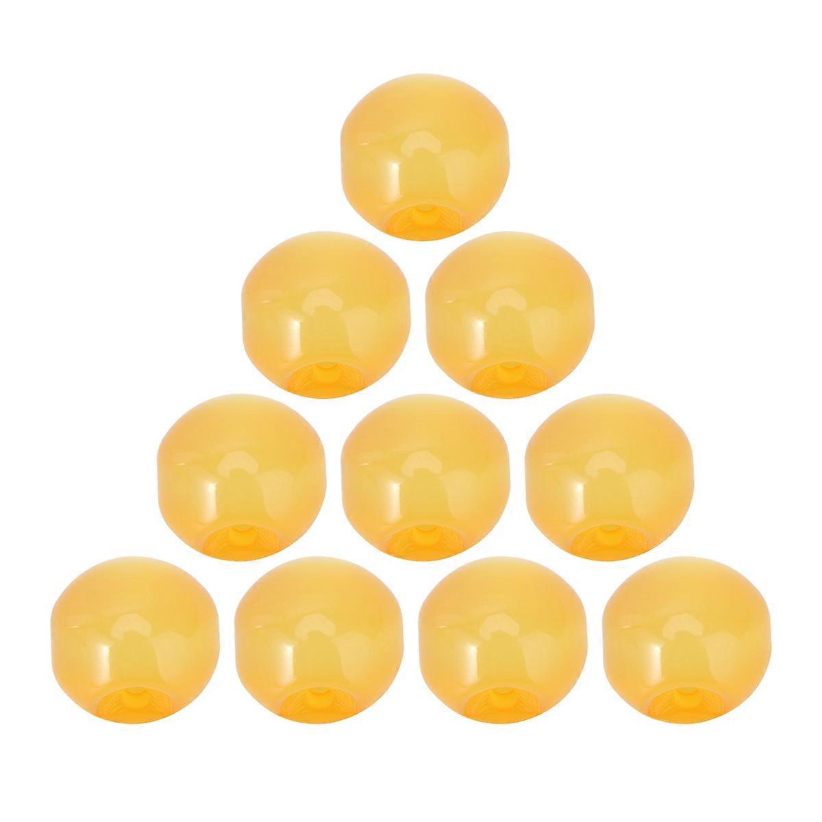 10Pcs Beautiful Yellow Circular Buttons For Sewing And Crafting Projects With A Smooth And Durable Finish