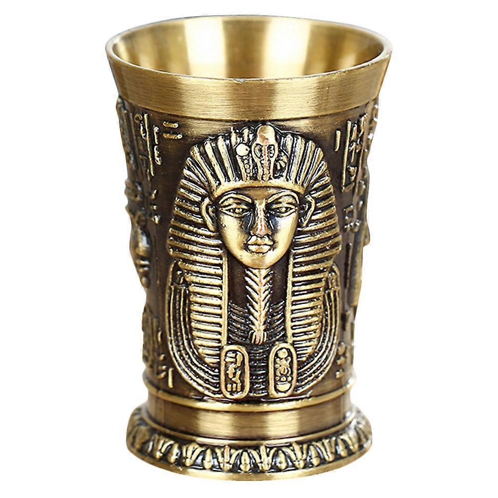 Retro Vintage Alloy Totem with Polished Edges and Stable Base for Home Bar Decor and Elegant Drinking Experience
