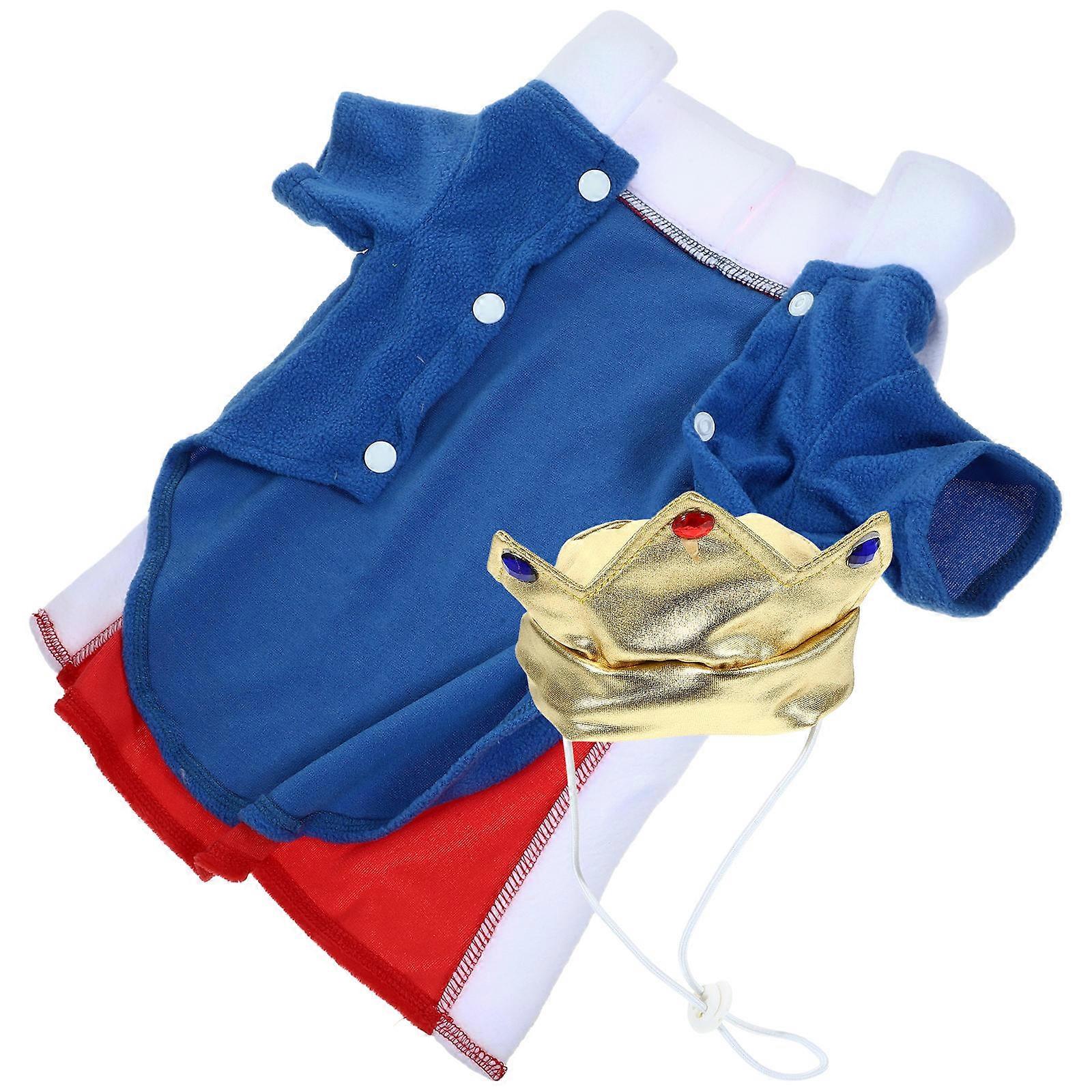 Funny Dog Costumes For Christmas Party Wear Creative Pet Apparel L Red 1 Set