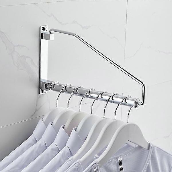 Clothes Airer, Wall Mounted Clothes Hanger with Swivel Arm Holder in Brass, Hanging Drying Rack, Space Saving