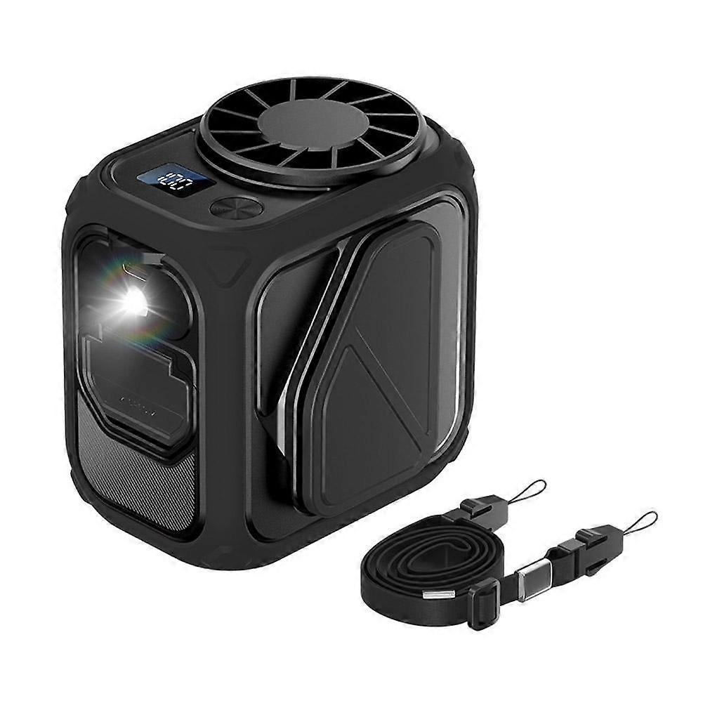 Portable Waist Fan Clip On, Flashlight, Under Shirt Fan Hands-Free Wearable
