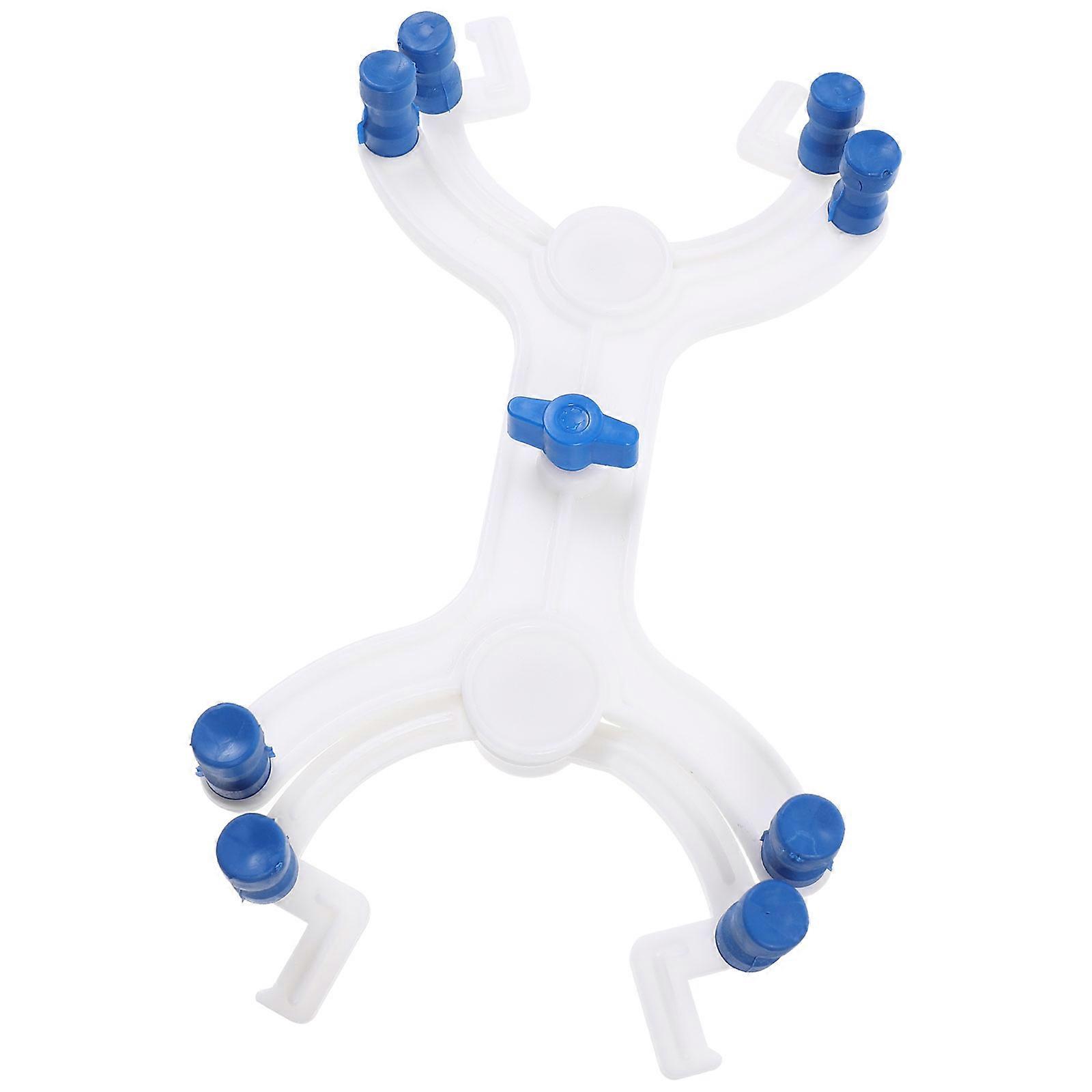 Aluminum Double Clamp with Silicon Grips for Laboratory Assorted Color