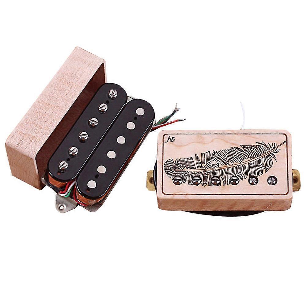 2 stk Maple Humbucker pickup-deksler – lett, enkel installasjon, elegant design for elektriske gitarer – DIY-deler for musikere og band