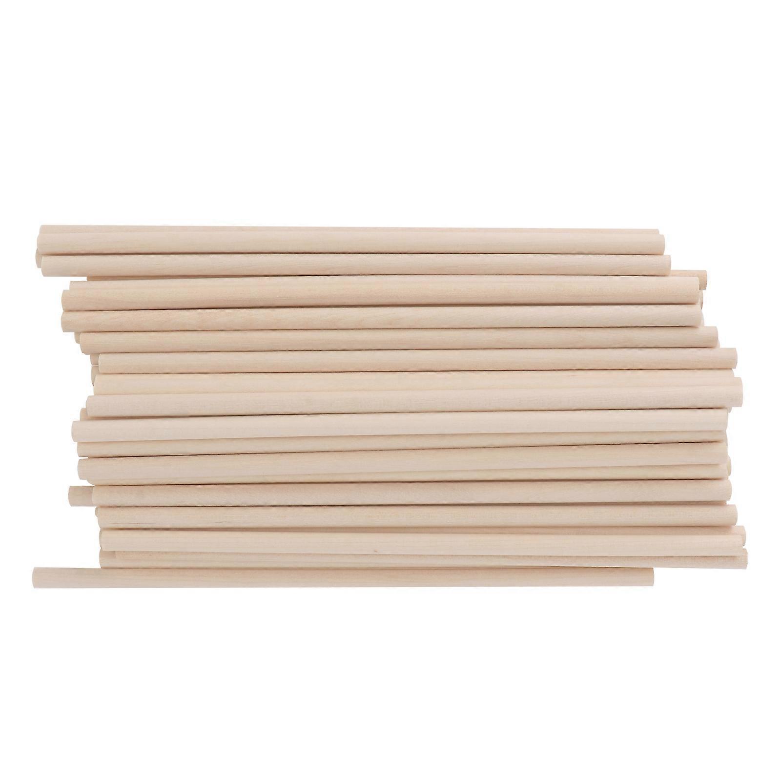 DIY Cake Craft Sticks Wooden Plastic Tools for Kids Khaki Color 100pcs