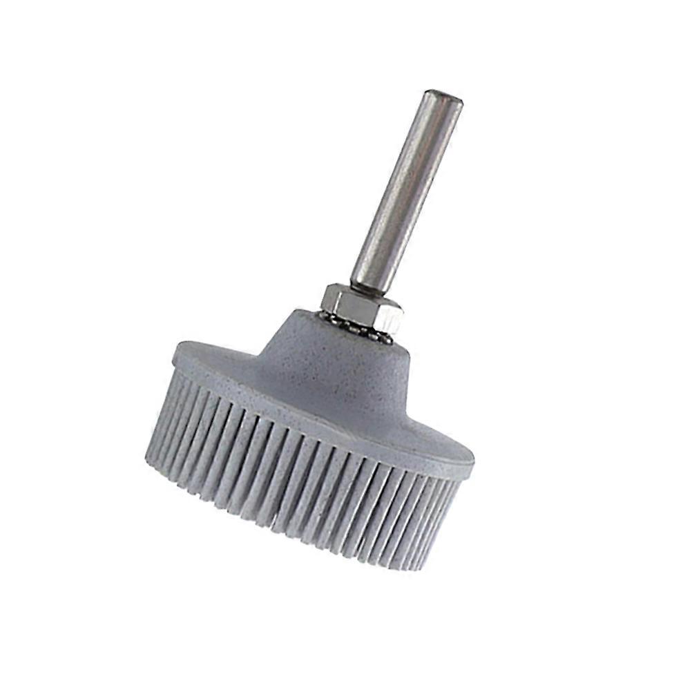 Electric Drill Brush Attachment Set for Cleaning with Rubber and Emery Material White 50120# Granularity