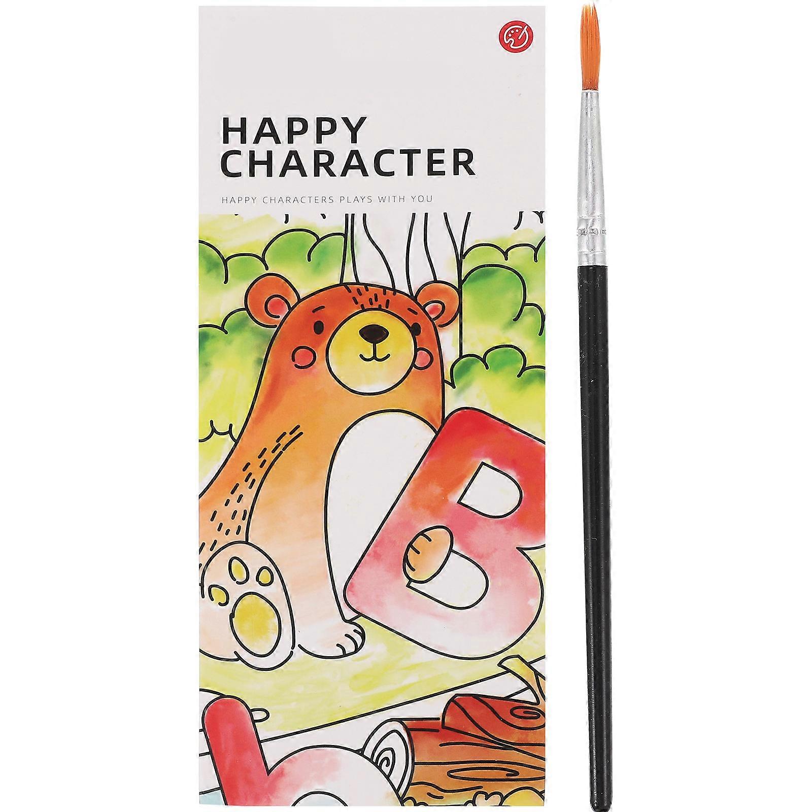 Kids Watercolor Pocket Book 1 Set Perfect For Park Drawing With Strong On Color Recognition And Fine Motor Skills