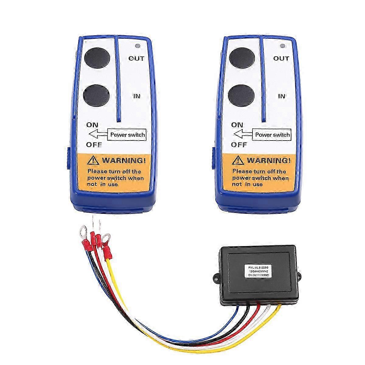 Wireless winch remote control for trucks with 12V hydraulic pump