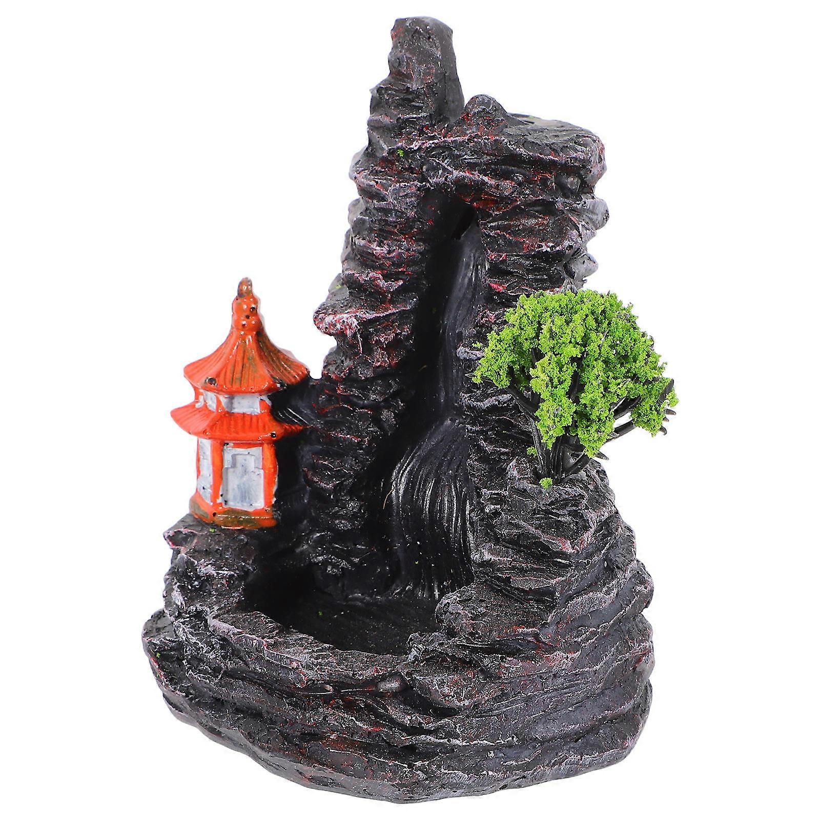 Backflow Incense Burner Ornamental Censer For Mood Enhancement And Air Purification 10.80X9.00X7.50CM 1Set