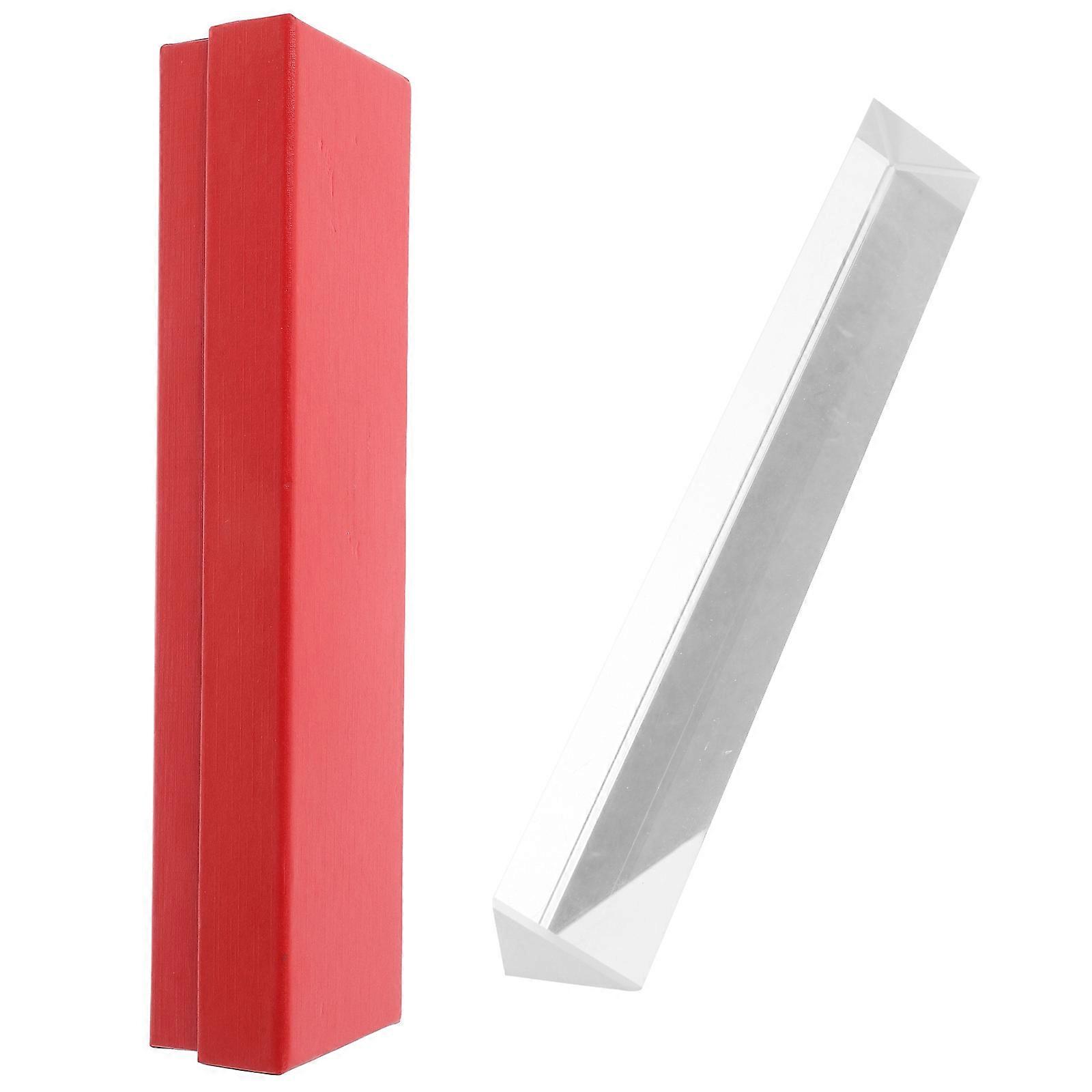 Spectral Dispersion Triangular Prism For Teaching Tool Suitable For Classroom Use With Transparent Color 1Pack