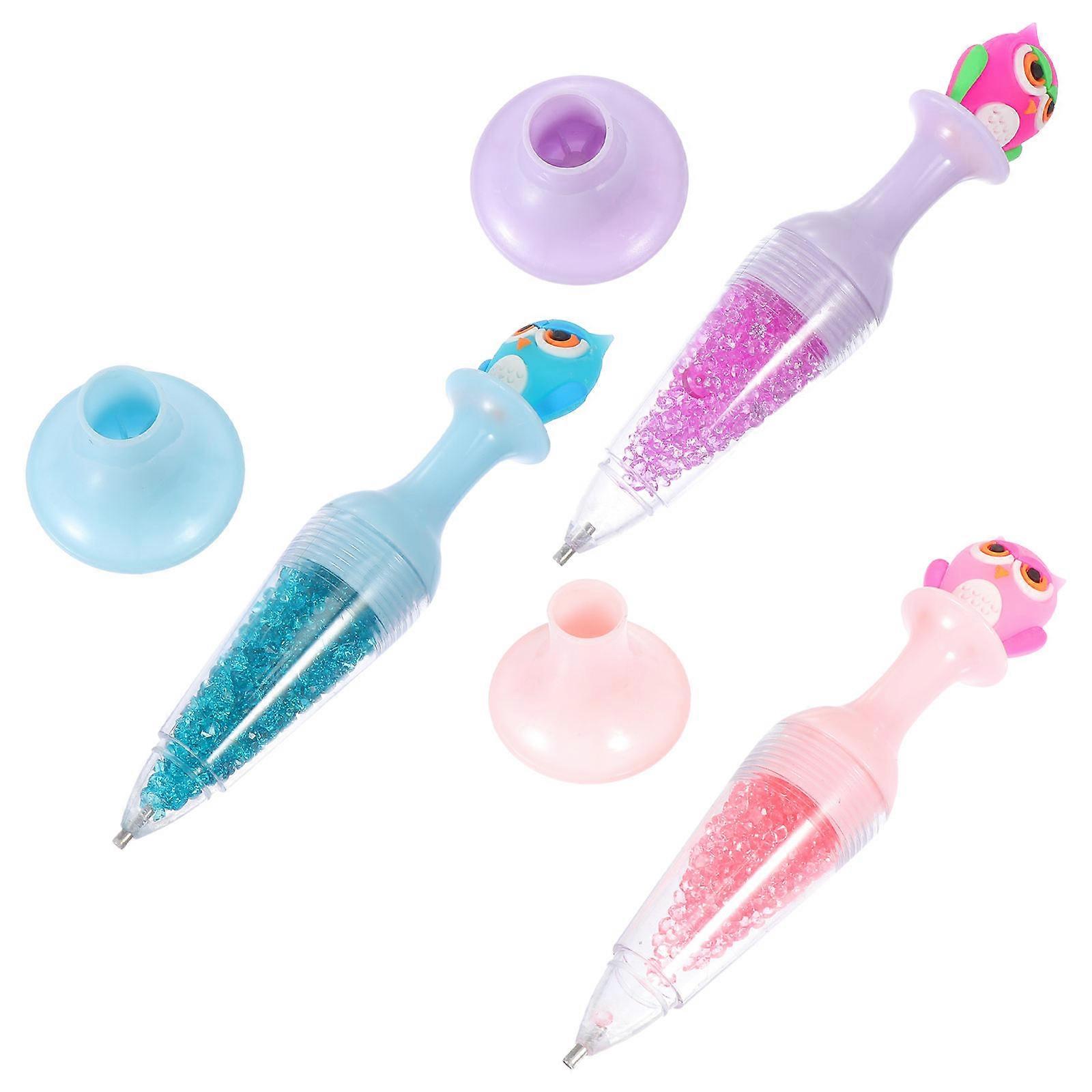 Embroidery Tools Set With 3Pcs Rhinestone Sticky Pens For Nail Art And Clothes Decoration In Assorted Color With Ergonomic Design