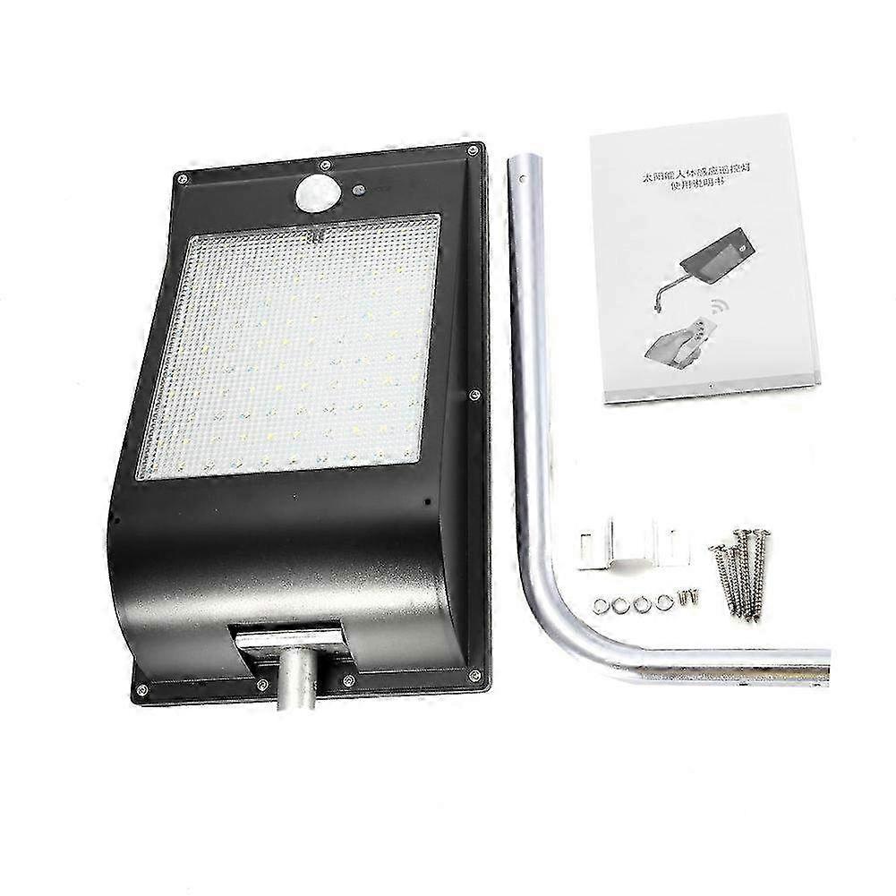 High Brightness Solar Powered 81 LED Garden Light with Sensor - Outdoor Courtyard Lamp for Pathway and Yard Illumination