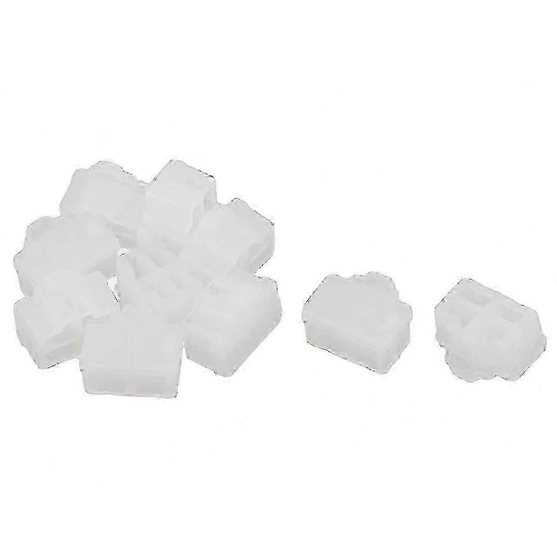 2025 Clear Ethernet port RJ 45 Dustproof cap Protection stopper 10 Connector plug
