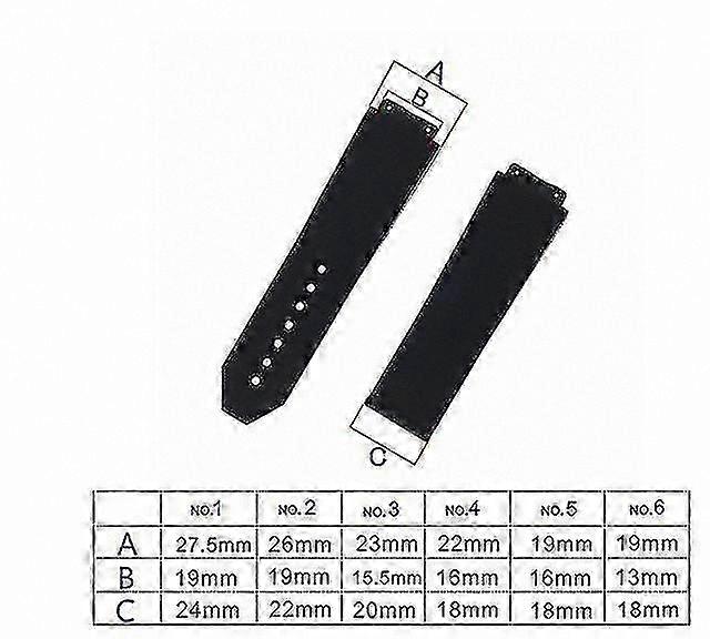 Silicone Rubber Watch Strap with Folding Buckle for Classic Fusion Series - Black Clasp