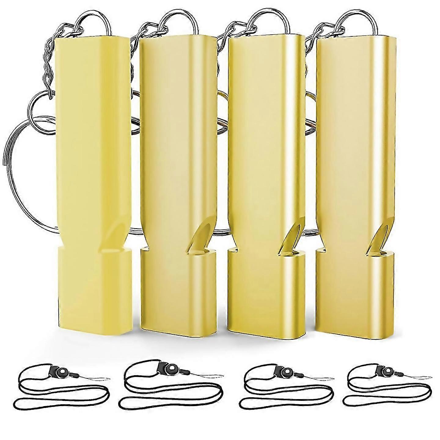 For 4pcs survival whistle whistle Gold