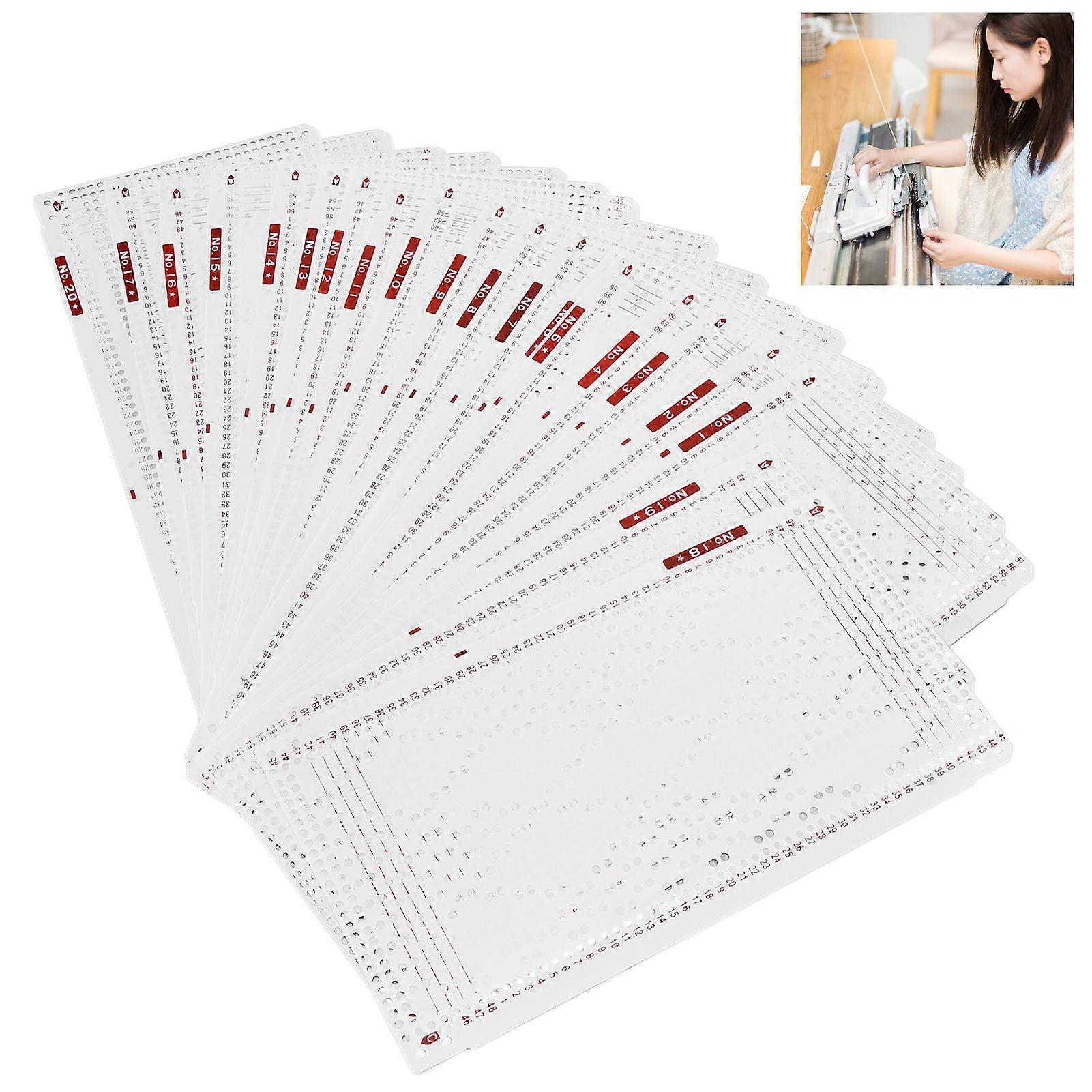 Punch Cards Practical Soft Durable Double Sided Printing Knitting Machine Pattern Card