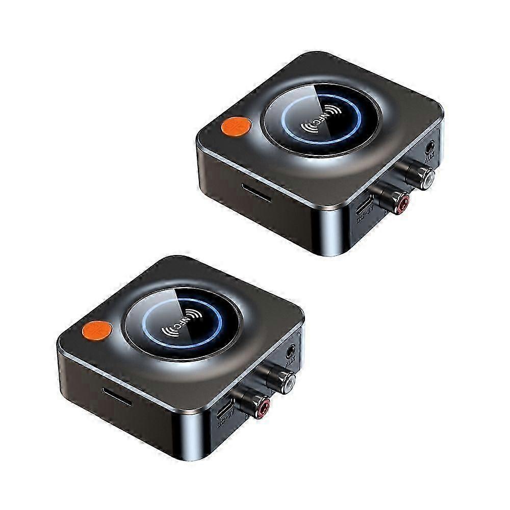 2x Bluetooth 5.1 Support TF Card Playback, Audio Transmitter Receiver Wireless Music navigation Adapter Tool