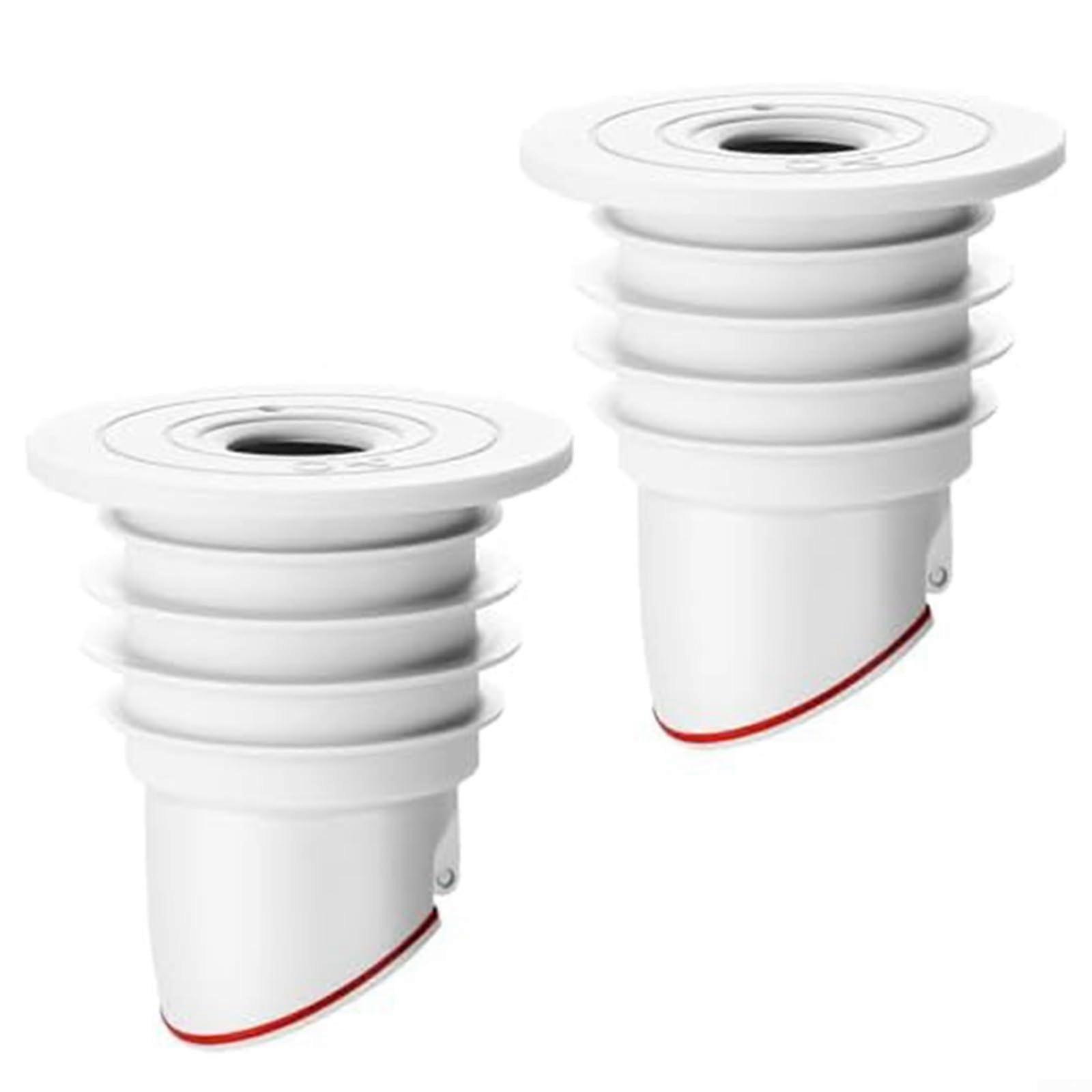 Washing Machine Drain Hose Seal, 7 Layer Silicone Sealing Ring for Dishwasher and Other Appliances, Heavy Duty and Easy Installation (2 Pack)