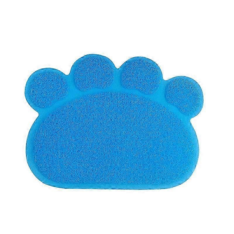 Paw Shape PVC Cat Litter Catcher Mat, Pet Feeding Mat
