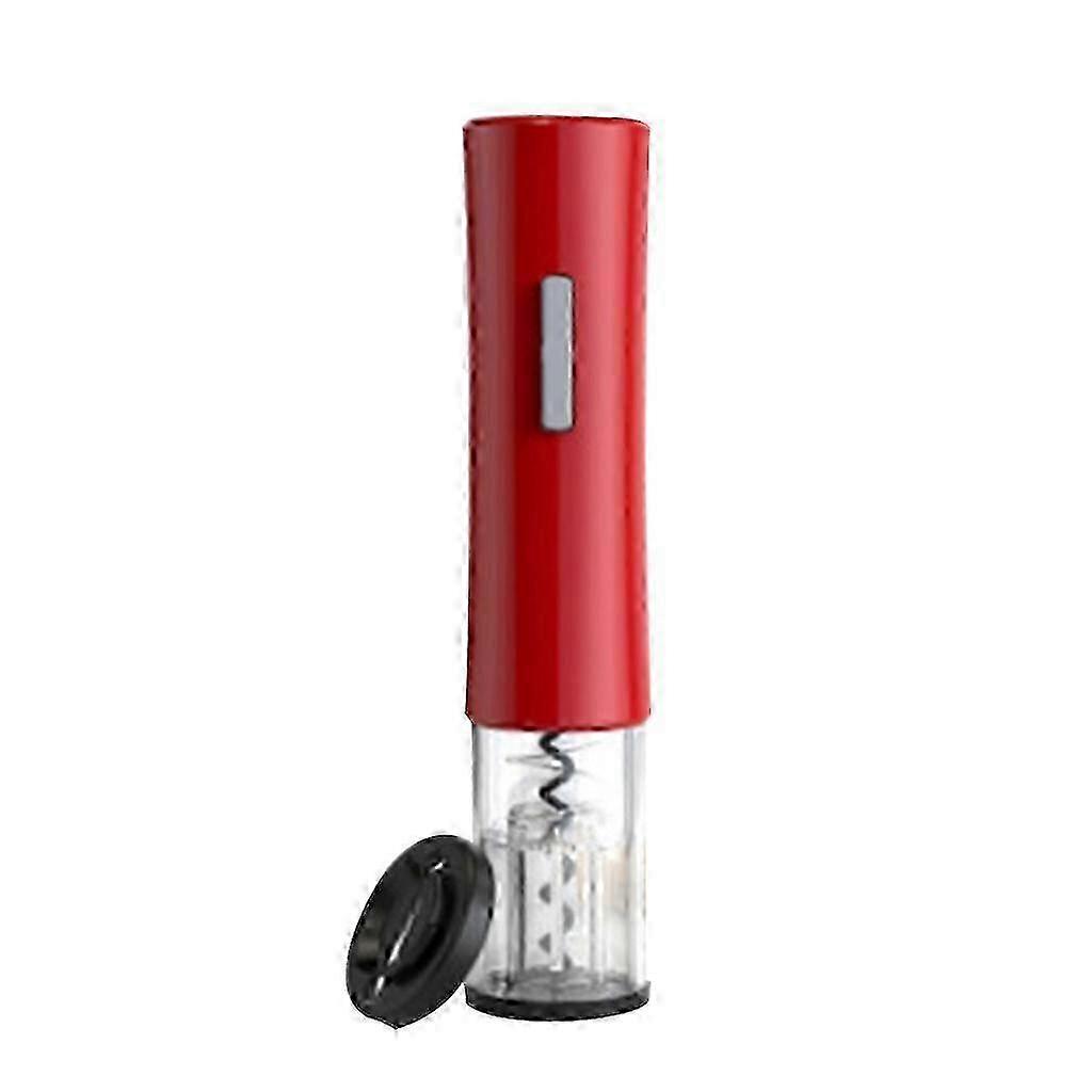 Bright Red Electric ABS Automatic Wine Bottle Opener with No Light Feature
