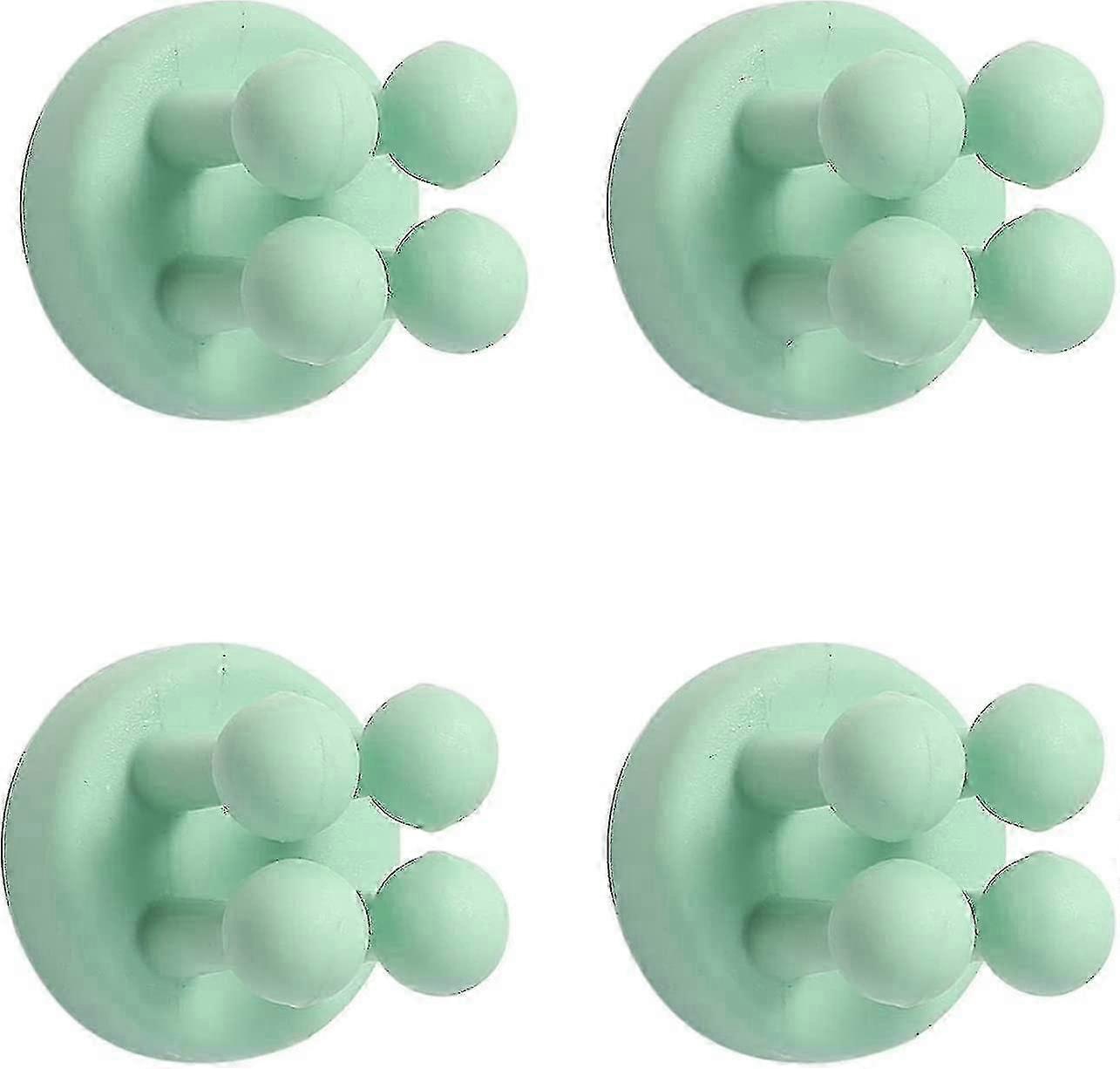 4 Pack Heavy Duty Self Adhesive Hooks, Damage-Free Silicone Wall Hooks for Multi-Purpose Use & Gift Ideas