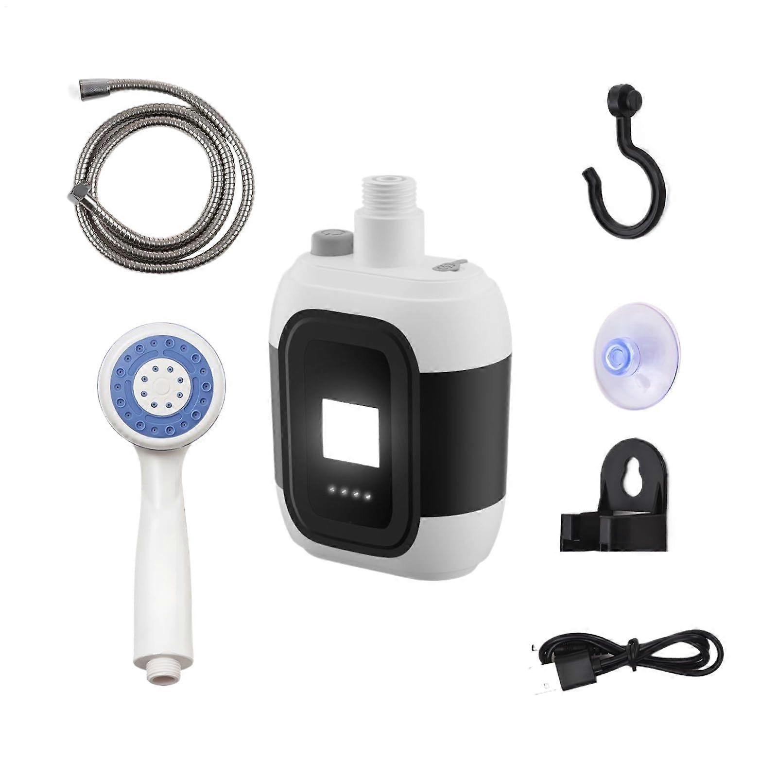 Rechargeable Portable Shower – USB Powered Lightweight Outdoor Shower Device for Camping, Hiking, and Pet Grooming