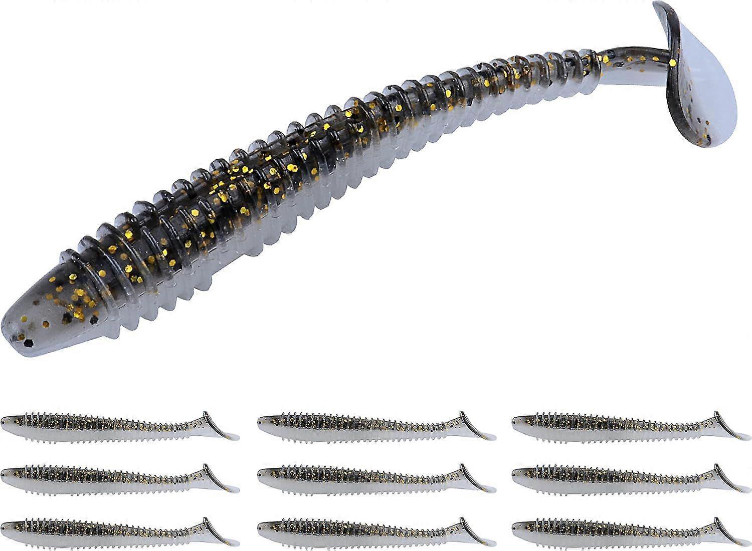 Paddle 10/20/30/40PCS, 5/4/3/2 Inchs Paddle Tail, Soft Lure for Trout Crappie