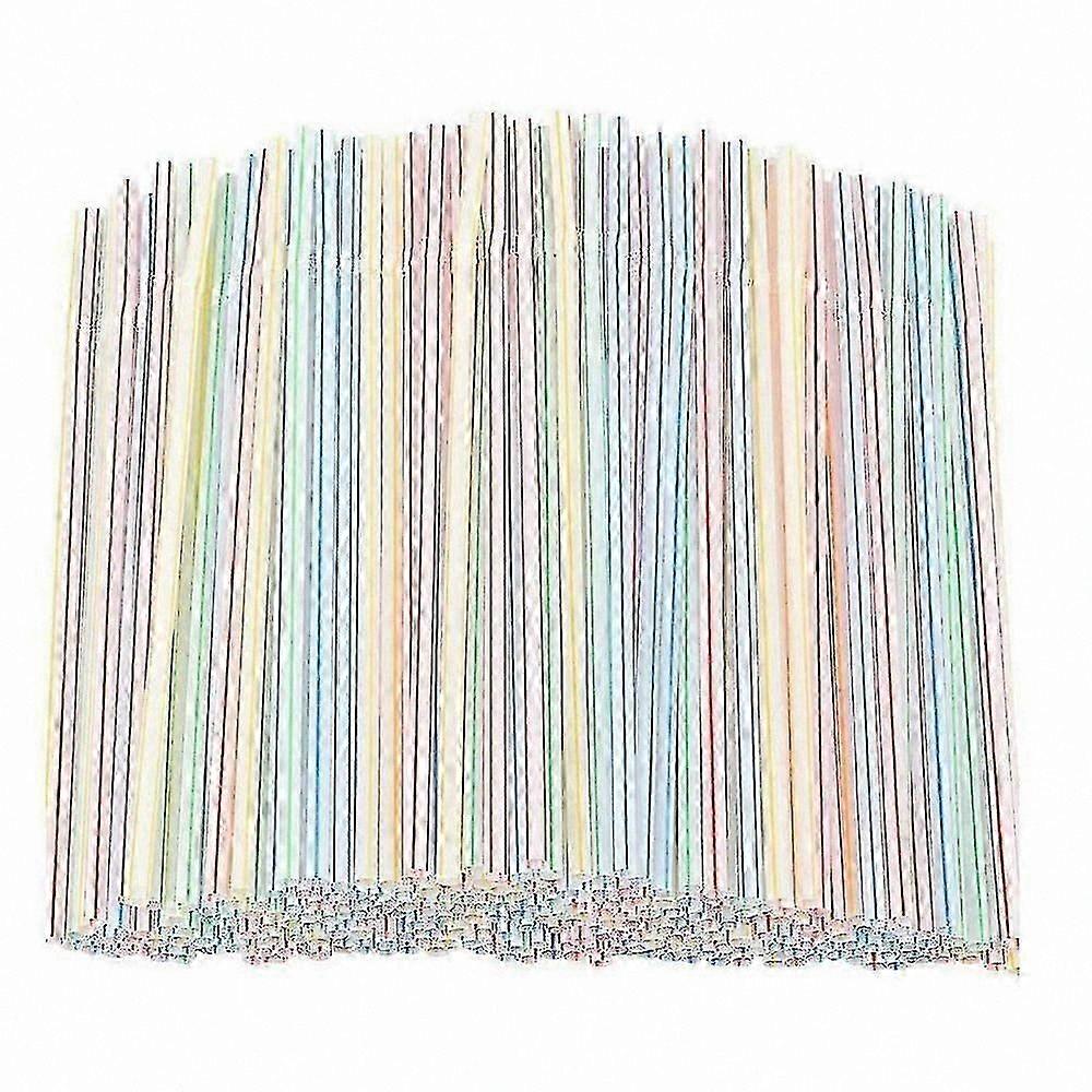 1000 Count Eco-Friendly Flexible Drinking Straws, Safe Plastic Straws for Home, Bar, and Party Use