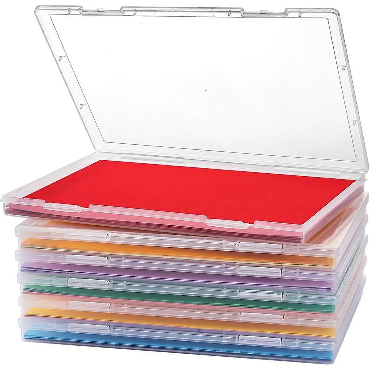 6PCS Applies to 8 X 10inch of Photo Storage Box, Plastic Scrapbook Papers Storage Containers,for Photos, Stationery